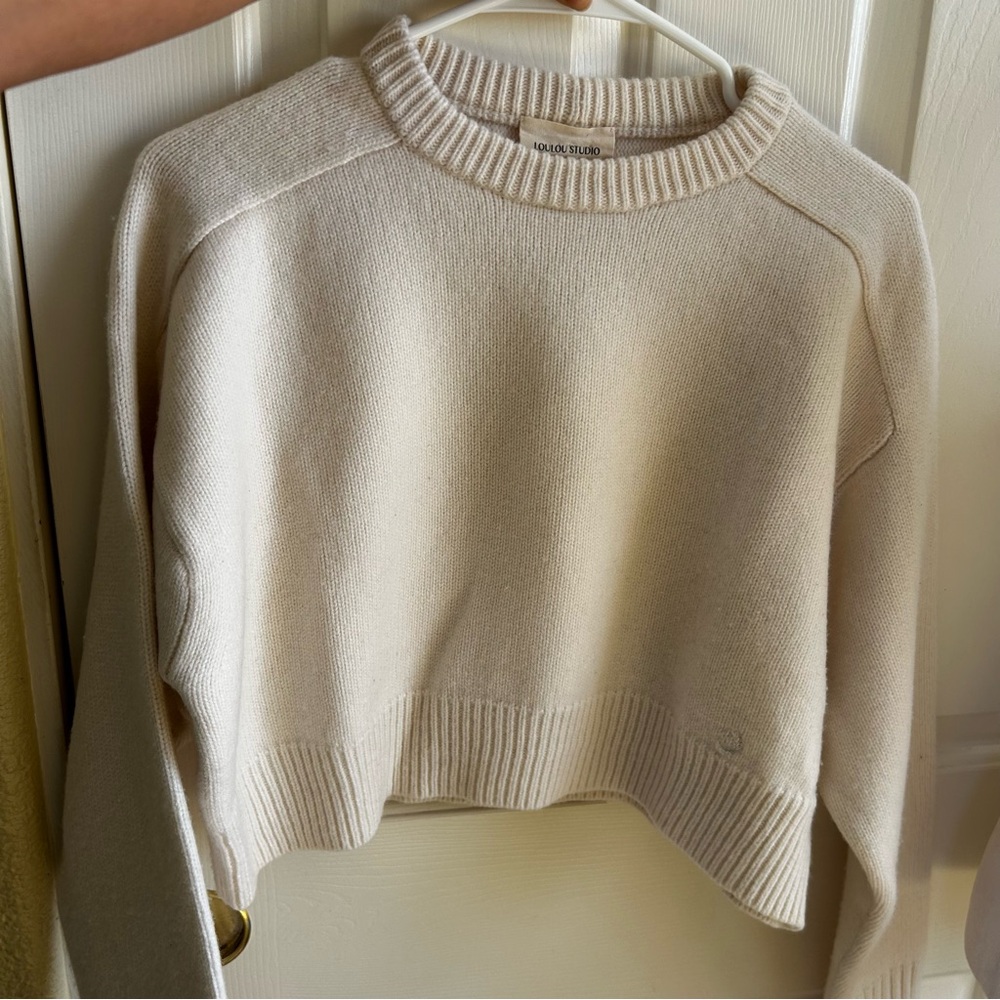 LouLou Studio Cropped Sweater size XS